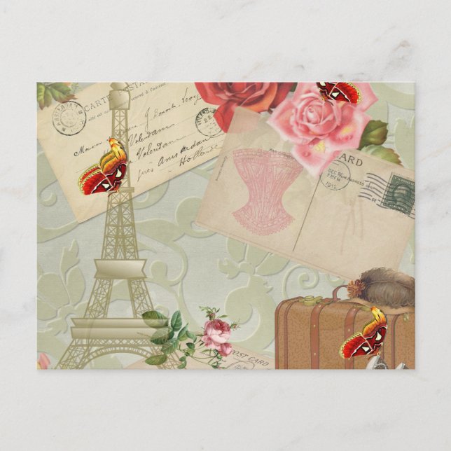 Vintage Paris Graphics Postcard (Front)