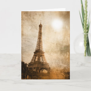 Vintage Paris Greeting Card