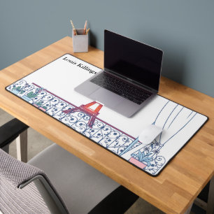 Vintage Paris Haussmann Architecture Desk Mat