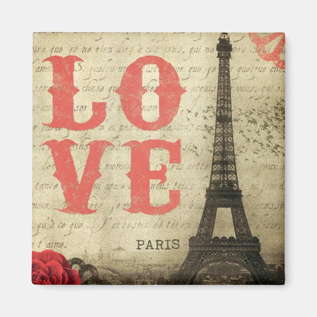 Vintage Paris Magnet (Front)