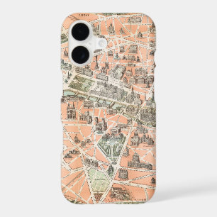 Vintage Paris Map iPhone X Case