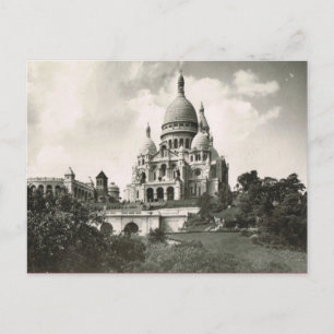 Vintage Paris,Montmatre, Sacre Coeur Postcard