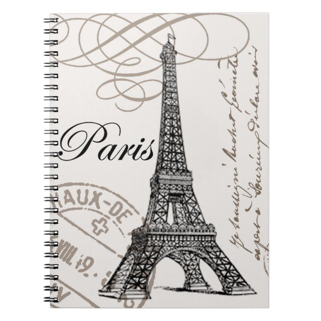 Vintage Paris...notebook Notebook (Front)