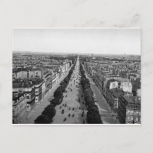 Vintage Paris panorama c1905 Postcard