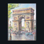 Vintage Paris, Paris Arc de Triumphe, Postcard<br><div class="desc">Vintage Paris, Paris   Arc de Triumphe, </div>