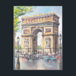 Vintage Paris, Paris Arc de Triumphe, Postcard<br><div class="desc">Vintage Paris, Paris   Arc de Triumphe, </div>