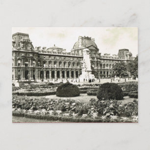 Vintage Paris, Paris, Louvre Postcard