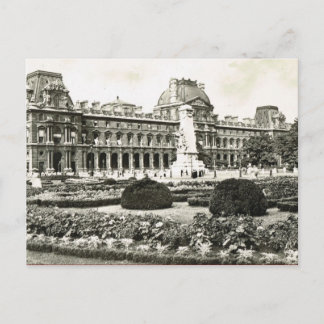 Vintage Paris, Paris, Louvre Postcard