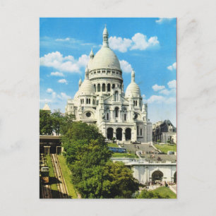 Vintage Paris, Paris Sacre Coeur, Montmatre Postcard
