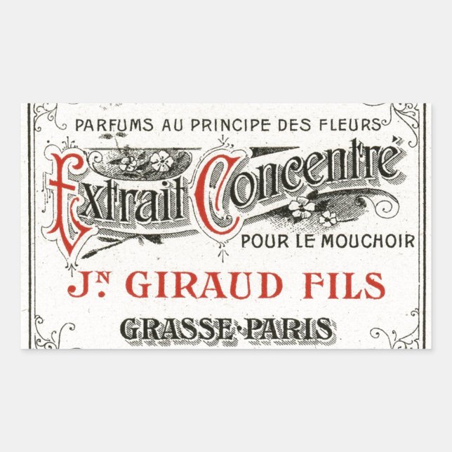 Vintage Paris Perfume Label (Front)