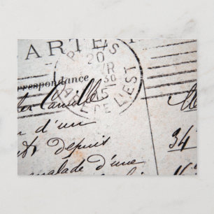 Vintage Paris Post Card, Cher Camille.... Postcard