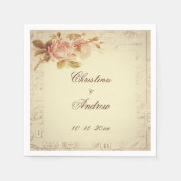 Vintage Paris Postmarks Chic Roses