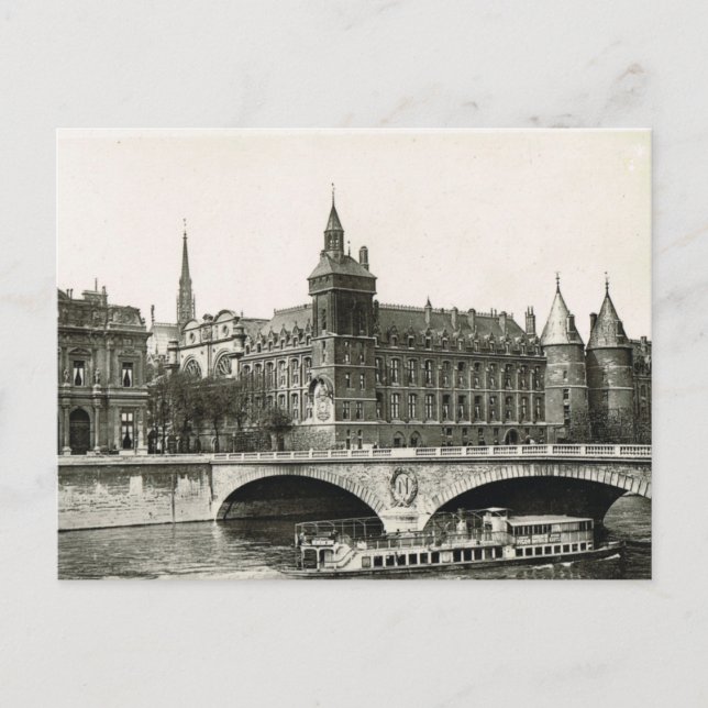 Vintage Paris,   Tribunal Postcard (Front)