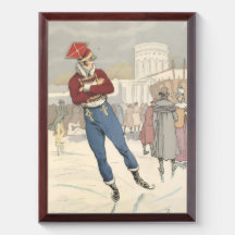 Vintage Parisian Ice Skating Fashion 1898