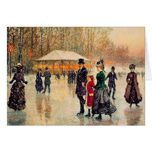 Vintage Parisian Style Big Christmas Cards