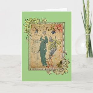 Vintage Parisien Ladies Card