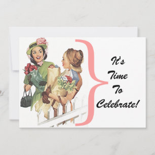 Vintage Party Friends Any Celebration Invitation
