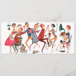 Vintage Party Illustration Invitation