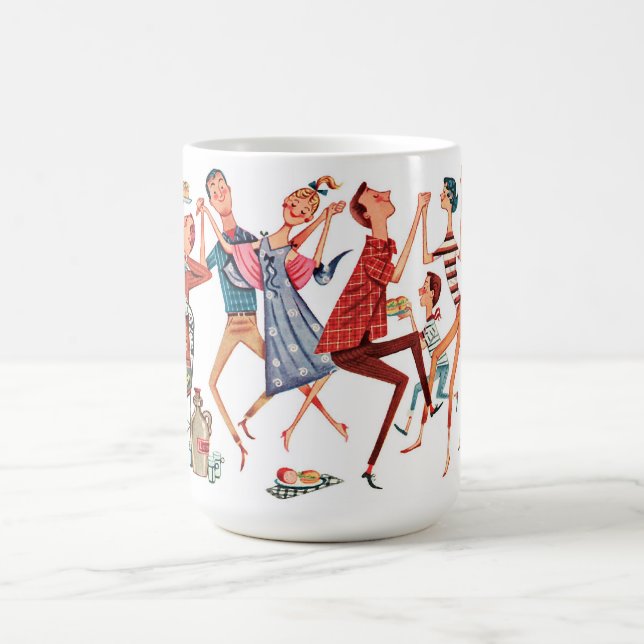 Vintage Party Illustration Mug (Center)