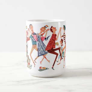 Vintage Party Illustration Mug
