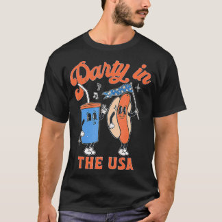 Vintage Party In The USA 4th Of July Men Women Clo T-Shirt