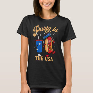 Vintage Party In The Usa 4th Of July Men Women Clo T-Shirt