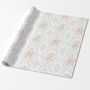 Vintage Pastel Floral Wrapping Paper