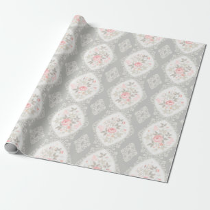 Vintage Pastel Floral Wrapping Paper
