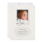Vintage Pastel Photo Christening Invitations