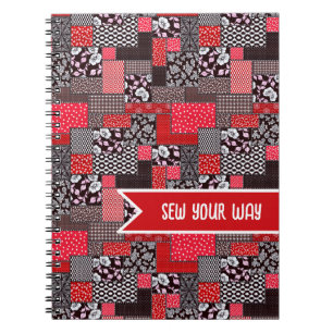 Vintage Patchwork Pattern Notebook