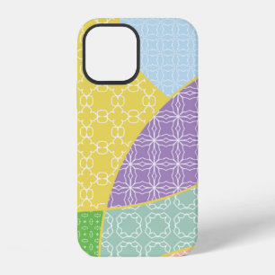 Vintage patchwork quilt pattern. Vintage decorativ iPhone 12 Case