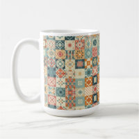 Vintage, patchwork quilted look