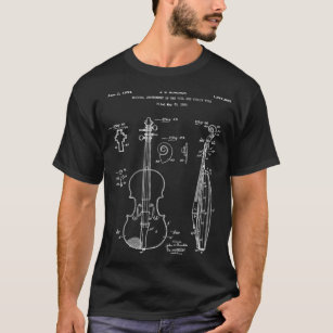 Vintage Patent Print 1932 Violin Player T-Shirt