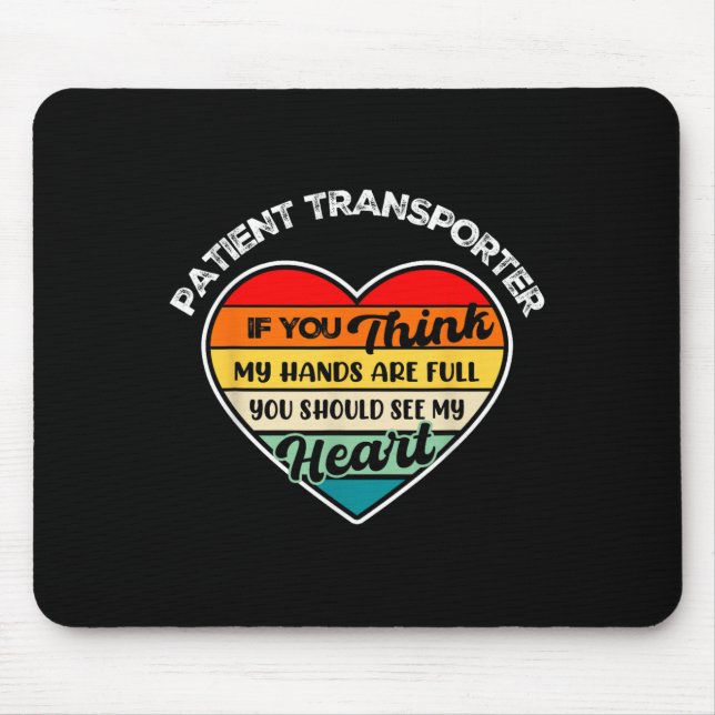 Vintage Patient Transrter Appreciation Thank You  Mouse Pad (Front)