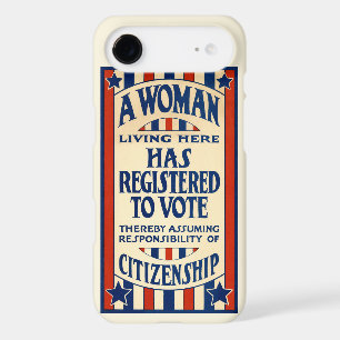 Vintage Patriotic, A Woman is Registered to VOTE