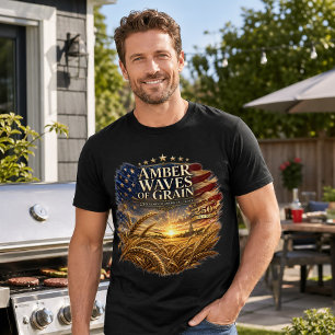 Vintage Patriotic Amber Waves America 250 T-Shirt