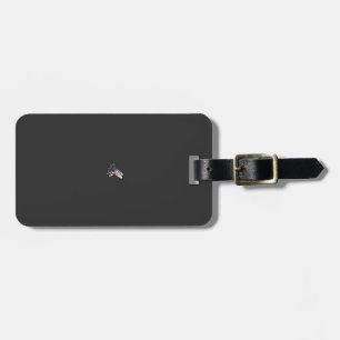 Vintage Patriotic Bee Vector Graphic Shirt Design_ Luggage Tag