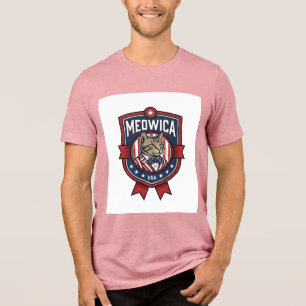 Vintage Patriotic Cat Meowica USA Shirt Design_1