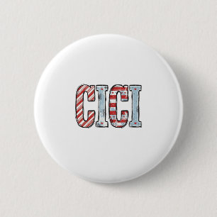 Vintage Patriotic CICI Name Vector Shirt Design_1 6 Cm Round Badge
