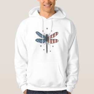 Vintage Patriotic Dragonfly Vector Shirt Design_1