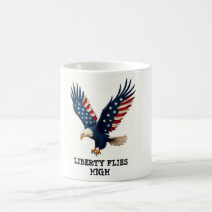 Vintage Patriotic Eagle 4th of July Coffee Mug 