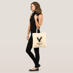 Vintage Patriotic Eagle 4th of July Tote Bag