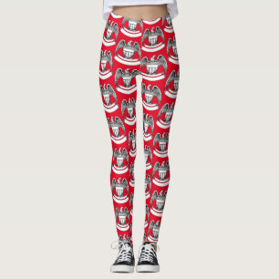 Vintage Patriotic Eagle PlaqueThunder_Cove Leggings