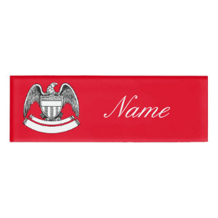 Vintage Patriotic Eagle PlaqueThunder_Cove Name Tag