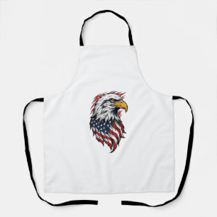 Vintage Patriotic Eagle Vector Shirt Design_1 Apron