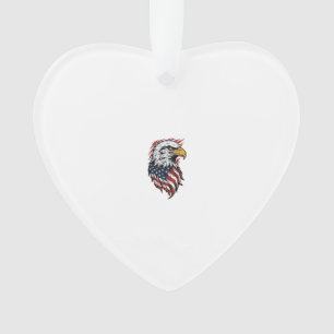 Vintage Patriotic Eagle Vector Shirt Design_1 Ornament