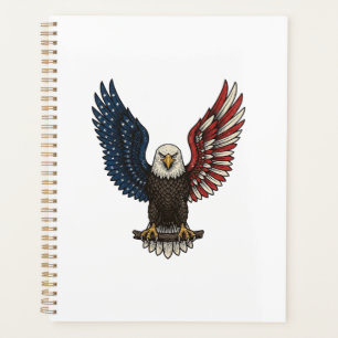 Vintage Patriotic Eagle Vector Shirt Design_1 Planner
