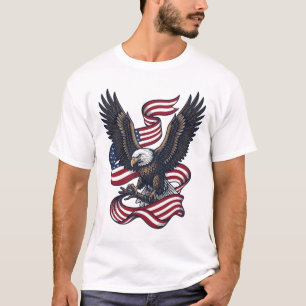 Vintage Patriotic Eagle Vector Shirt Design (2)_1