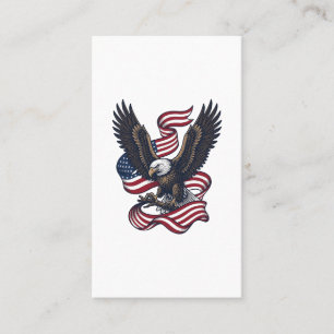 Vintage Patriotic Eagle Vector Shirt Design (2)_1 Business Card