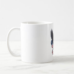 Vintage Patriotic Eagle Vector Shirt Design (2)_1 Coffee Mug